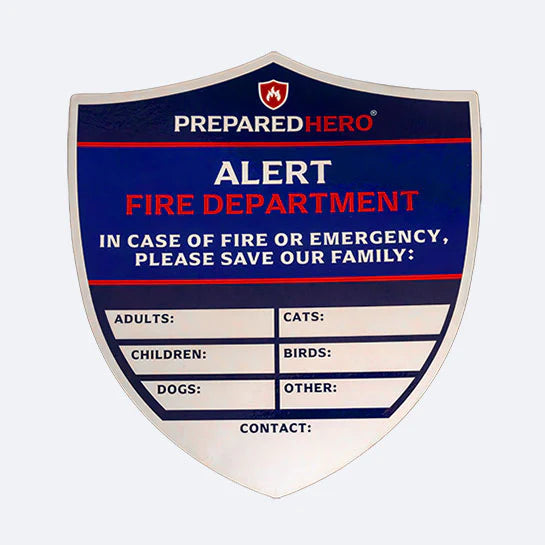 Prepared Hero Emergency Rescue Window Decal